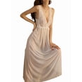 thumbnail image 2 of Camisón Elegante de Mujer con Escote en V, Sin Mangas, de , con Encaje y Falda Larga con Tirantes Anchos. S, 2 of 6