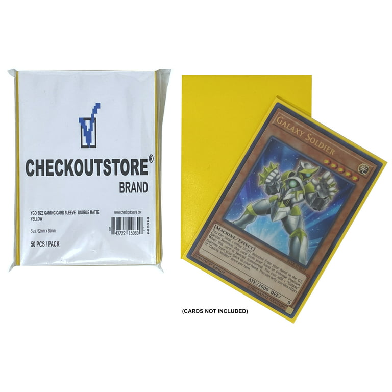 1000 CheckOutStore Double Matte Yellow Protective Sleeves MTG