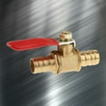 thumbnail image 5 of 3/8" M/M Full Port Inline Brass Water Air Gas Fuel Shut-off Valve FAST Ball I9C7, 5 of 9