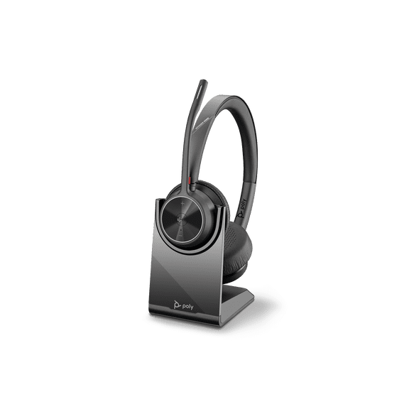 Poly Voyager 4320-M Microsoft Teams Certified Headset with charge stand