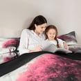 thumbnail image 5 of Manfei Happy Valentine's Day Bedding Comforter Set 2pcs for Female Men,Romantic Couple Lover Twin Comforter Sets Microfiber,Love Heart Print Breathable Bedding Set,Microfiber Bedroom Decor, 5 of 8