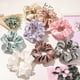 thumbnail image 2 of 4PCS/Lot Satin Silk Scrunchies Women Elastic Rubber Hair Bands Girls Solid Ponytail Holder Hair Ties Rope Hair Accessories Set, 2 of 5