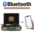 thumbnail image 2 of Tocadiscos Mersoco Bluetooth Portátil Vintage Verde de 3 Velocidades, 2 of 9