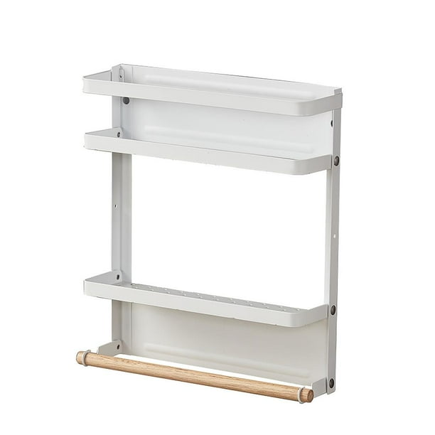 Estante De Almacenamiento Para Nevera, Estante Magnético Multifuncional, Estante Magnético Extraíble Para Especias Con Toallero De Papel Para Nevera De Cocina seitruly HA026573-02