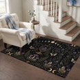 thumbnail image 3 of Area Rugs 3'x5', Mystic Flowers Carpet Runner Indoor Outdoor Rugs Home Decor Aesthetic, Retro Farmhouse Botanical Plants Butterfly Non Slip Mats Washable Accent Rug for Living Room Bedroom, 3 of 8