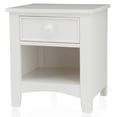 thumbnail image 5 of FOA Beyna 2pc White Wood Bedroom Set with Sliding Door Storage-Twin+Nightstand, 5 of 9