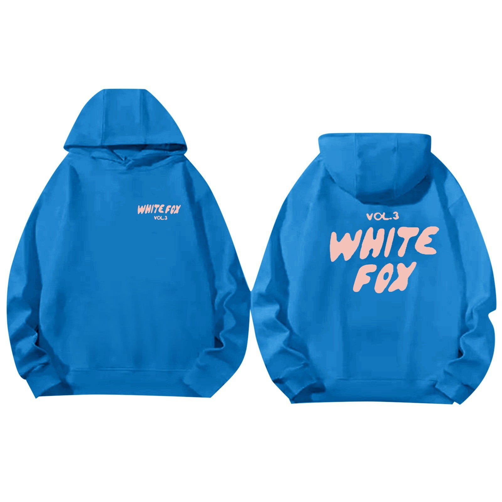 White Fox Clearance Hoodies for Men Women Teen Girls Long Sleeve