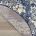 thumbnail image 5 of 4' Blue Abstract Power Loom Round Rug, 5 of 11