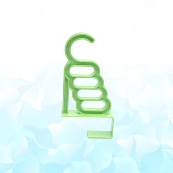 TABLZONE Green Door Hanger Rack with Single Hook and Four Mounting Holes for Bathroom, Kitchen, and Office Use