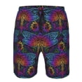 thumbnail image 3 of Goofa Mandalas Dragonfly Printed Mens Swim Trunks Summer Quick Dry Short Beach Swimwear Bathing Suits-3X-Large, 3 of 9