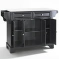 thumbnail image 2 of Pemberly Row Contemporary Wood Granite Top Kitchen Island in Matte Black, 2 of 9