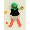 thumbnail image 3 of FEORJGP Toddler Baby Boys Girls Halloween Cosplay Costume 0 6M 12M 18M 24M Infant Hoodies Jumpsuits Duck Costume Sleeveless Hooded Bodysuits Zipper Cly Girl Fashion Cute Funny Casual Outfits, 3 of 9