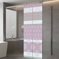 thumbnail image 3 of Farm Fruits Window Privacy Film, Watermelon Lemons Peach Pink Grey Striped Static Cling UV Sun Blocking Heat Control Window Tint Day and Night, Non-Adhesive One Way Windows Privacy Cover 23.6''x59'', 3 of 7