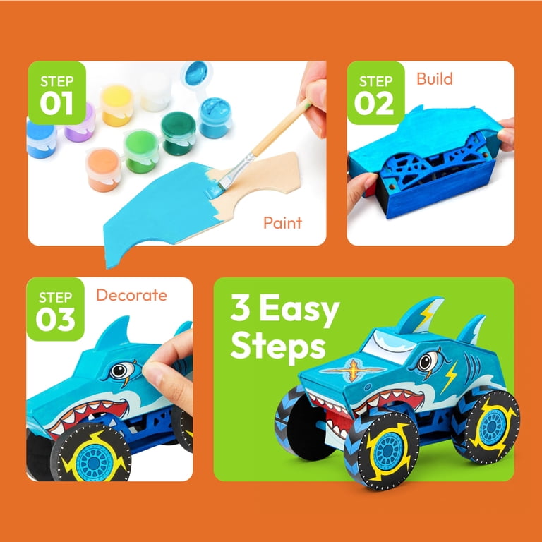 Joyfy Wooden Monster Truck Build & Paint Kit photo 5