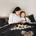 thumbnail image 5 of Castle Fairy Letter Monogrammed Bow A Twin Comforter Sets,Leopard Print Bedding Set, 5 of 8