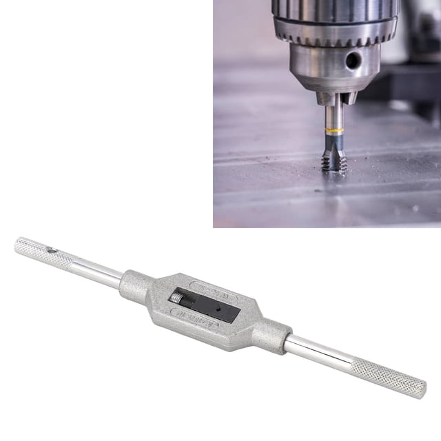 Tap Wrench Handle, Alloy Steel Anti Slip 1/16 To 3/8in Detachable High Strength Thread Tap Holder For Tapping Operation