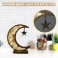 thumbnail image 1 of Lámpara de mesa de estrella media luna Hueca tallada luz de noche decorativa para ornamento de escritorio, 1 of 9