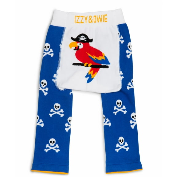 Pavilion Gift Company - Blue Pirate Parrot - 6-12 Months Baby Leggings