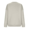 thumbnail image 5 of Women Oversized Crewneck Sweatshirt Drop Shoulder Fleece Long Sleeve Casual Loose Pullover Cozy Fall Fashion 2025 Gray, 5 of 5