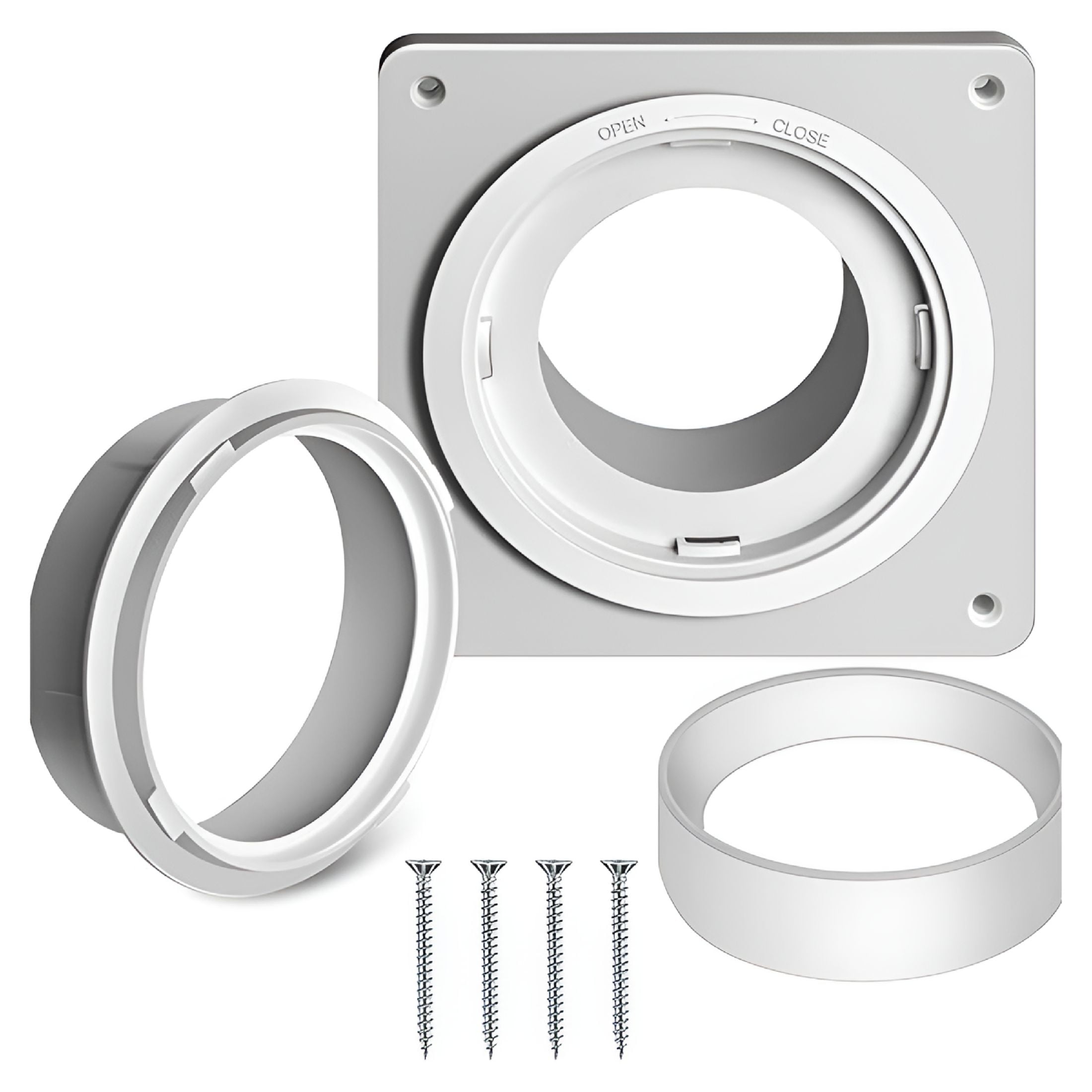 HIBIBUD Dry Vent Window Kit with Dryer Vent Hose Adjustable Window Dryer Vent Panels Quick Installation Reliable Window Vent Kit
