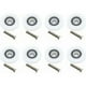thumbnail image 1 of Rueda de rodillo para puerta, rodillos para mampara de ducha, rodillos para ducha, 8 piezas de repuesto deslizante para ducha con tornillo M4 (diámetro 19 mm), 1 of 1