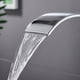 thumbnail image 3 of Grifo de lavabo en cascada negro, grifo de baño con carrete de cerámica, agua fría y caliente disponible, grifos mezcladores de lavabo para baño, 3 of 5