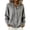 Gray, variant on Zeijnsda Cardigan Sweaters for Women Long Sleeved Hooded Sweaters Women's Fashion Button Cardigan Winter Warm Knit Sweater Coats