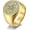 Gold, variant on Men's Women's Stainless Steel The Seals of The Seven Archangels Ring Protection Amulet Jewelry