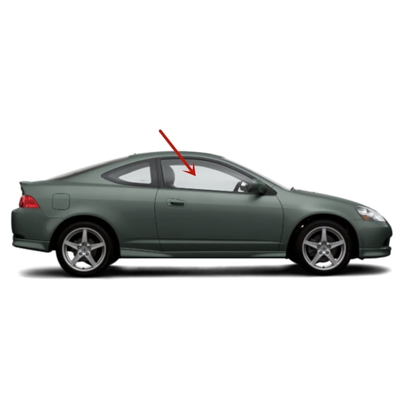 Passenger Right Side Door Window Door Glass Compatible with Acura RSX 2 Door Coupe 2002-2006 Models