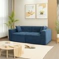 thumbnail image 6 of Newboti Furniture Modern Teddy Velvet Sofa,Full foam 3 seat compression sofa,The soft polyester cotton cushion and wide seating depth make the large sofa have a small volume 89875, 6 of 16