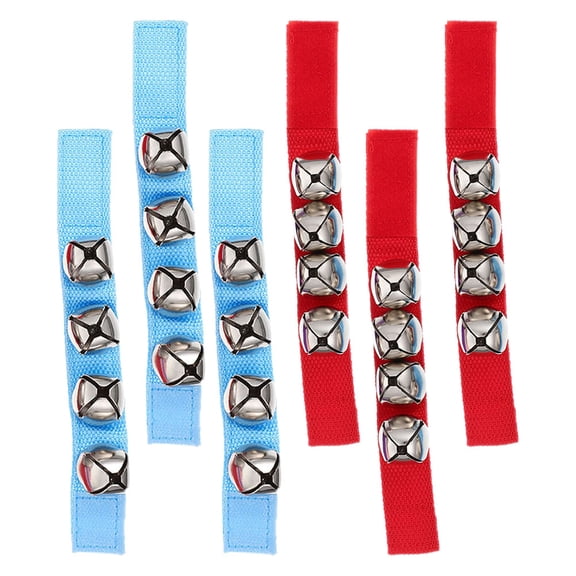 OUNONA Musical Instrument Wrist Bells for Toddlers Sturdy Nylon and Iron Assorted