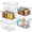 Large (Pack of 6), variant on Large (Pack of 6) Plastic Stackable Storage Containers with Lids