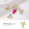thumbnail image 2 of dianhelloya 10Pcs Sparkling Rhinestones Nail Charms Three-dimensional Bowknot Alloy DIY Accessories, 2 of 7