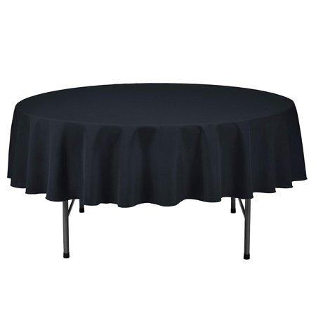 

LAMINET Premium Disposable Tablecovers - SET OF 2 - BLACK - 84 Diameter