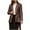 Coffee, variant on ChaoHeng Ladies Jackets with Hoods Lightweight Long Sleeve Print Tops Coat 50% Off Clear,Casual Women's Collar Neck Summer Outwear Pocket Zipper Regular(Black,L)