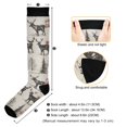 thumbnail image 3 of FORMRS Womens Knee High Socks Casual Long Thick Travel Daily Wear, 2 Pairs, Beige Deer, 3 of 6