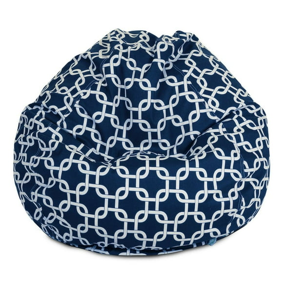 Majestic Home Goods Small Bean Bag Links Navy