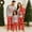 04-Style, variant on Matching Family Outfits - Christmas Print Homewear Set with Drop-Shoulder Long-Sleeve Top and Pants