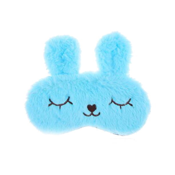Vogacara Pelusas de algodón para niños, parche para ojos, repuesto de dibujos animados, para el hogar, oficina, viajes, dormir, siestas, Tratamientos faciales Azul claro