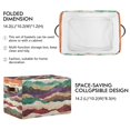 thumbnail image 2 of Yayeee 2 Pack Canvas Storage Basket with Handles for Shelves Fabric Bins Closet Organizer, Artistic Desert Waves, 2 of 8