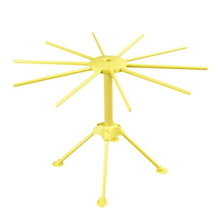 

Collapsible Household Noodle Dryer Rack Hanging 10 bar handles Drying Rack (Yellow)