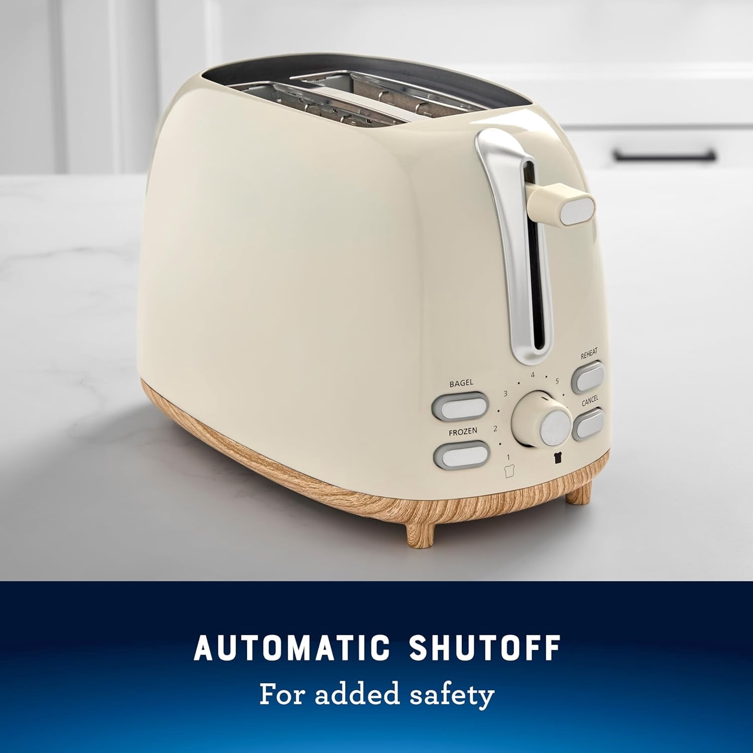 2-Slice Toaster with Extra Wide Slots, Bagel Toaster, Oat Milk