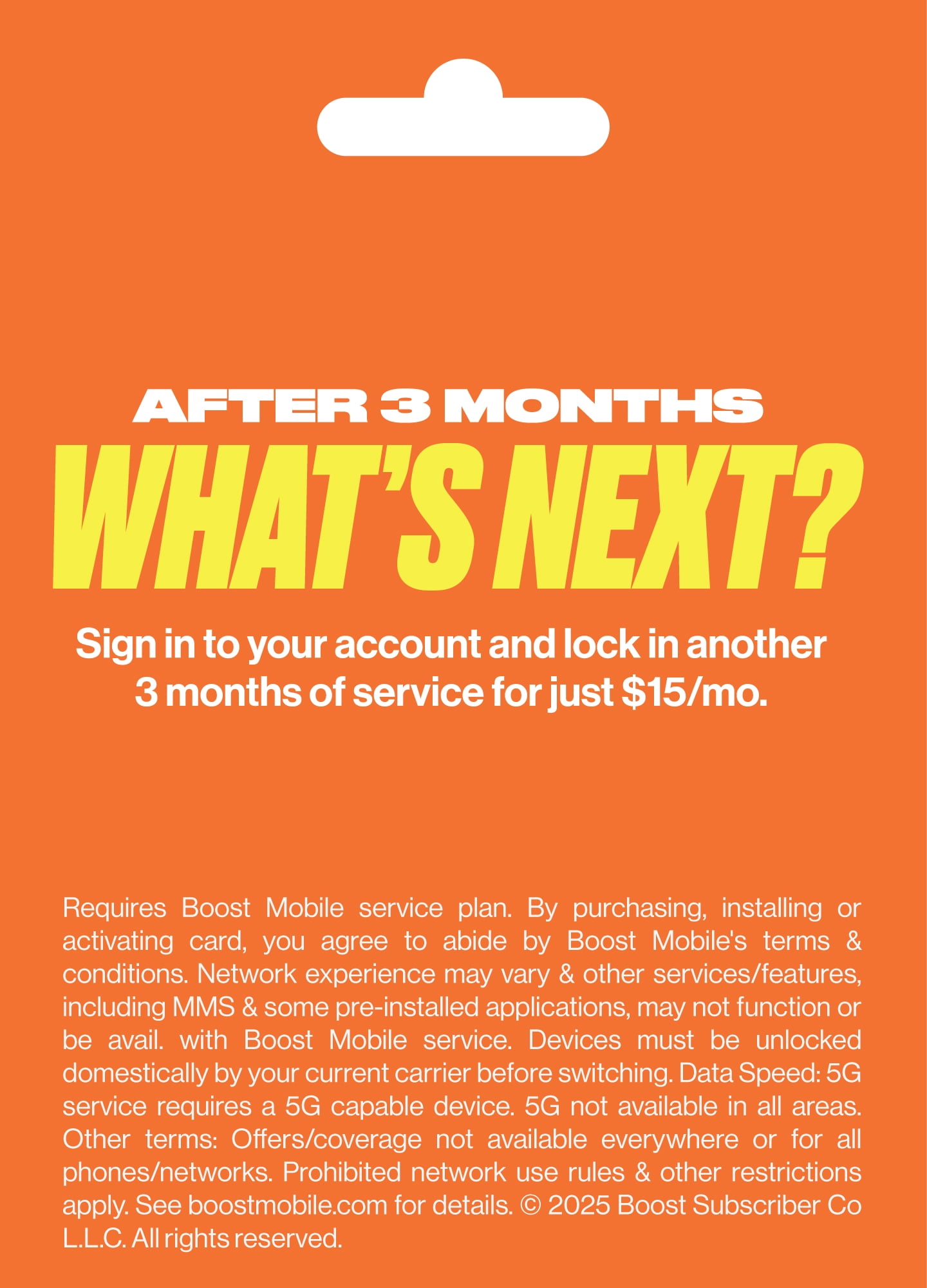 Boost Mobile Preloaded SIM Card, Bring Your Own Device, 3month Plan - Unlimited Talk/Text, 3GB of Data