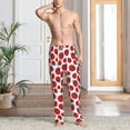 thumbnail image 2 of Kdxio Cartoon Ladybug Pattern Men's Pajama Pants, Elastic Waist with Drawstring and Pockets, Comfortable Loungewear-Medium, 2 of 6