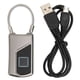thumbnail image 2 of Candado De Huellas Dactilares, Aleación De Zinc Identificación De Huellas Dactilares De 360° Candado Inteligente Reconocimiento Automático IP65 A Prueba De Agua Para Maletas EOTVIA Electronic Lock, 2 of 8