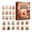 Orange, variant on Mahjong Tiles Advent Calendar, 24 Day Countdown with Collectible Acrylic Game Tiles, Holiday Surprise Gift