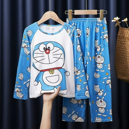 

Cute Sanrio Cartoon Mymelody Hellokitty Kuromi Cinnamoroll Kawaii Children s Pajamas Fall Long Sleeve Pant Set Gift for Girls