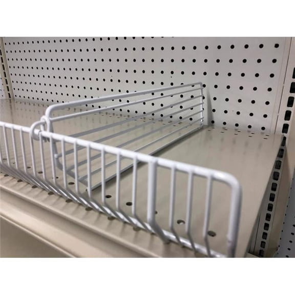 Trion 9007317 Steel Wire Binning Shelving Unit - White, 15 x 0.5 x 3 in.