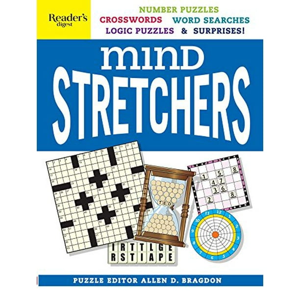 Readers Digest Mind Stretchers Puzzle Book Number Puzzles, Crosswords