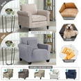 thumbnail image 6 of Timeles 1 Piece Stretch Sofa Slipcover Non Slip Armchair Cover Soft Jacquard Couch Cover Washable Furniture Protector with 1 Throw Pillow Cover (1 Seater, Light Gray), 6 of 7